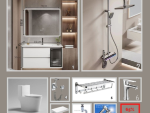 Combo phòng tắm cao cấp GUKA-JAPAN 12A