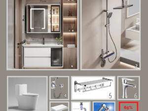 Combo phòng tắm cao cấp GUKA-JAPAN 15A