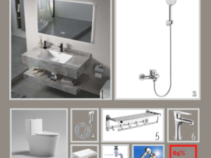 Combo phòng tắm cao cấp GUKA G10